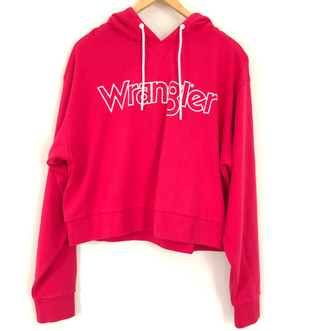 Wrangler Bright Pink Hooded Sweater- Size S