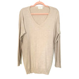 Dreamers Oatmeal Side Slit Sweater- Size S/M