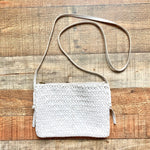 Madewell Cream Woven Leather Crossbody Bag (GREAT CONDITION, sold out online)