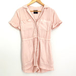 Abercrombie & Fitch Light Pink Button Up Cargo Romper NWT- Size XS