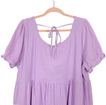 Pink Desert Lavender Lola Babydoll Midi Dress with Upper Back Tie- Size ~XL (see notes)