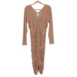 Rachel Parcell Nude Ruched Bodycon Dress- Size XL (sold out online)