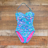 Lilly Pulitzer Ruched Side One Piece- Size 6