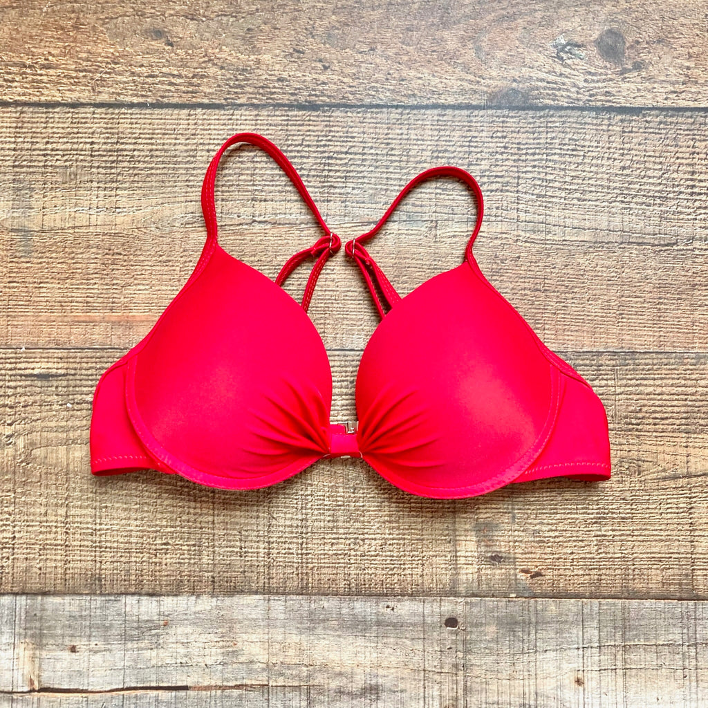 Stylish Swimwear Red Push Up Padded Underwire Bikini Top- Size S (see – The  Saved Collection