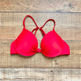 Stylish Swimwear Red Push Up Padded Underwire Bikini Top- Size S (see notes)