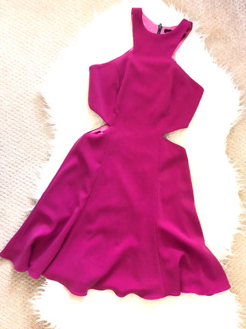 Jay Godfrey Fuchsia Cut Out Dress- Size 0