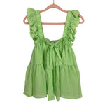 Vestique Lime Main Squeeze Ruffle Top- Size S (sold out online)