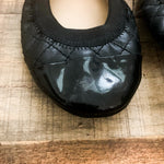 Yosi Samra Black Quilted Samantha Flat- Size 10 (See Notes)