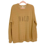 Wild is Calling Tan Wild Sweatshirt- Size XXL