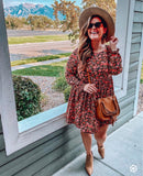 BP Black Floral Print Dress- Size L
