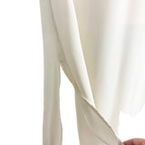 Shein Cream Front Knot Exposed Back Slits Dress- Size M