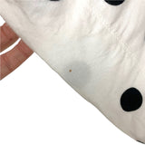Soma White/Black Polka Dot Cool Nights Short Piped Robe- Size S/M(See Notes)