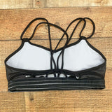 Lululemon Black/Grey/White Sports Bra- Size ~4 (see notes)