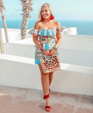 Amanda Uprichard Off the Shoulder Floral Dress- Size M