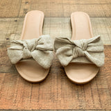 Express Canvas Bow Sandals- Size 6.5