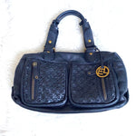 Elliott Lucca Black Leather Medium Handbag (see notes)