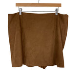 Abercrombie & Fitch Brown Vegan Suede Mini Skort- Size XL (sold out online)