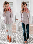 Pink Lily Lavender Long Sleeve Super Soft Top- Size S