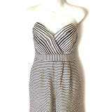 NBD Strapless Striped Wide Leg Cropped Jumpsuit- Size ~XS (see notes)