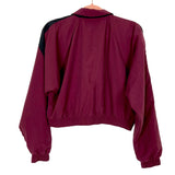 Reebok Classics Maroon/Black Cropped Vector Track Jacket- Size XS (sold out online)