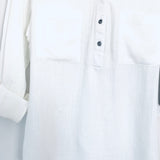 Billy T White Linen Blend Pocket Pullover Blouse NWT- Size S (See notes!)