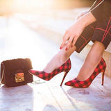 Mix No. 6 “Lill Plaid Pump” Heels- Size 8