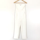 Express White Sweetheart Strapless Jumpsuit- Size 2