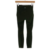 Lululemon Forest Green Mesh Detail Leggings- Size 4 (Inseam 25”)
