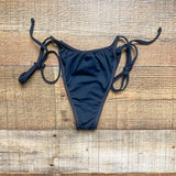 ARO Black Side Tie String Bikini Bottoms- Size M