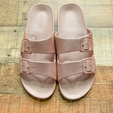 Freedom Moses Light Pink Slides- Size 40/41 (LIKE NEW)