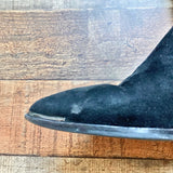 Marc Fisher Black Suede Block Heel Over the Knee Boots- Size 6.5 (see notes)