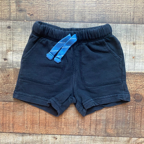 Carter's Black with Blue Draw String Shorts- Size 12M