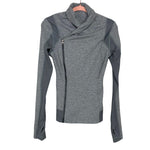 Lululemon Heathered Grey Side Zipper Jacket- Size ~4 (see notes)