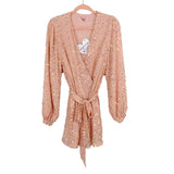 Buddy Love Pink Sequins Wrap Dress NWT- Size S