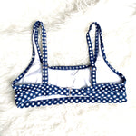 Draper James x Lands' End Gingham Removable Pads Bikini Top- Size 12 (TOP ONLY)