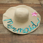 Two Baked Buns Mermaid Straw Hat NWT