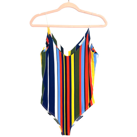 Gaze Colorful Striped Bodysuit- Size M