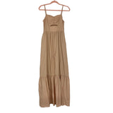 Magnolia Boutique Beige Sweetheart Neckline with Front Cut Out Maxi Dress- Size S (sold out online)