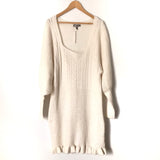 ASOS Cream Sweater Dress NWT- Size 14