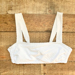 Xhilaration White Swiss Dot Bikini Top- Size M (we have matching bottoms)