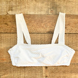 Xhilaration White Swiss Dot Bikini Top- Size M (we have matching bottoms)