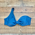 Abercrombie & Fitch Blue One Strap Padded Bikini Top- Size XL (we have matching bottoms)