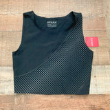 Spanx Black/Silver Reflective Crop Top NWT- Size S (We Have Matching Bottom)