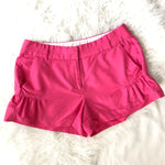 J. Crew Pink Shorts with Ruched Sides - Size 2