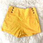 Lucca Couture High Waisted Button Detail Shorts- Size 0