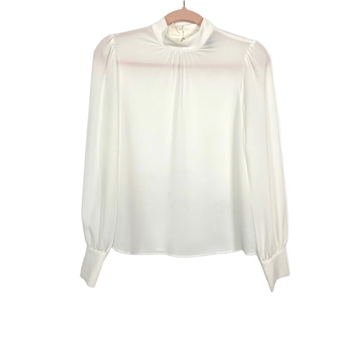 Forever 21 White Long Sleeve Top- Size S (see notes)