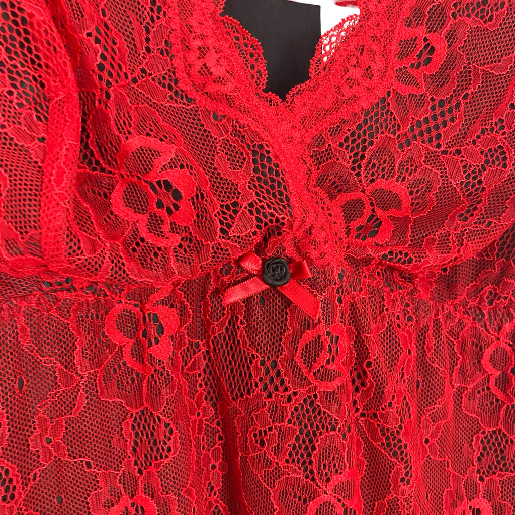 Cacique Red Lace Intimate Dress NWT- Size 14/16 – The Saved Collection