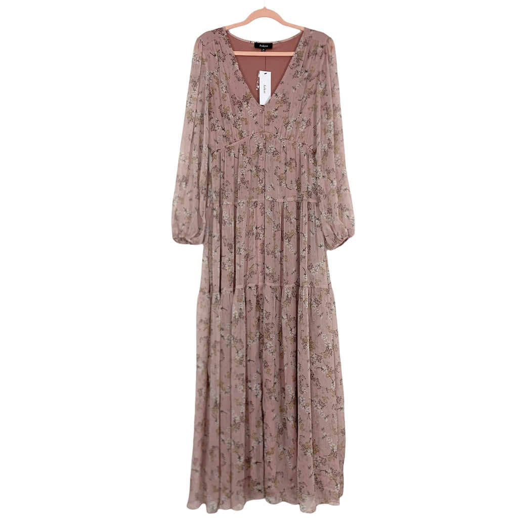 aakaa floral maxi dress aakaa maxi dress Aakaa Thin Adjustable Strap Tie Front Waisted Maxi Dress