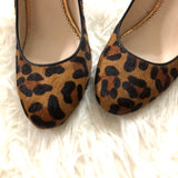 C Wonder Leopard Block Heel Pumps- Size 10