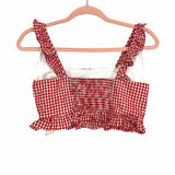 Impressions Red and White Gingham Crop Top NWT- Size M (we have matching shorts)
